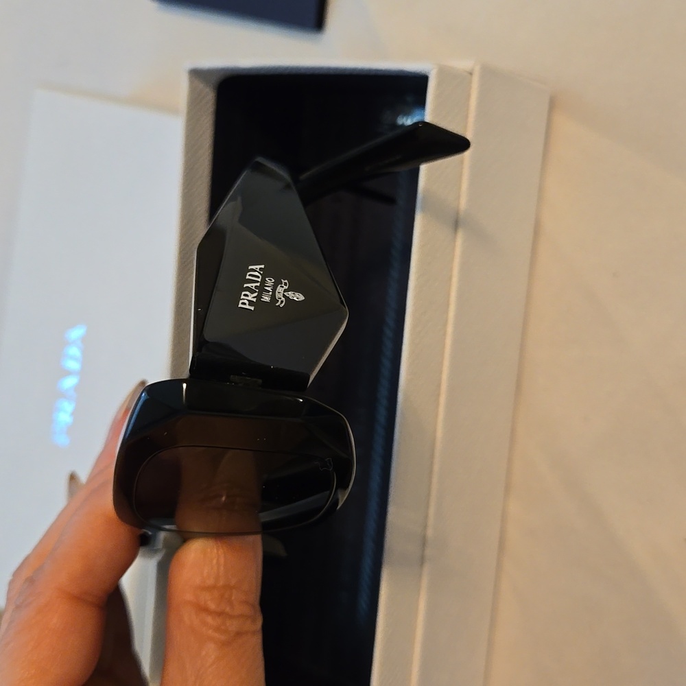 Authentic Prada Runway 49mm Rectangular Sunglasse… - image 4